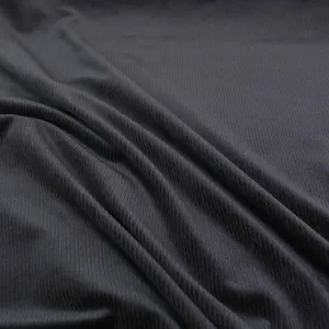 Rib Velour - Navy, Black