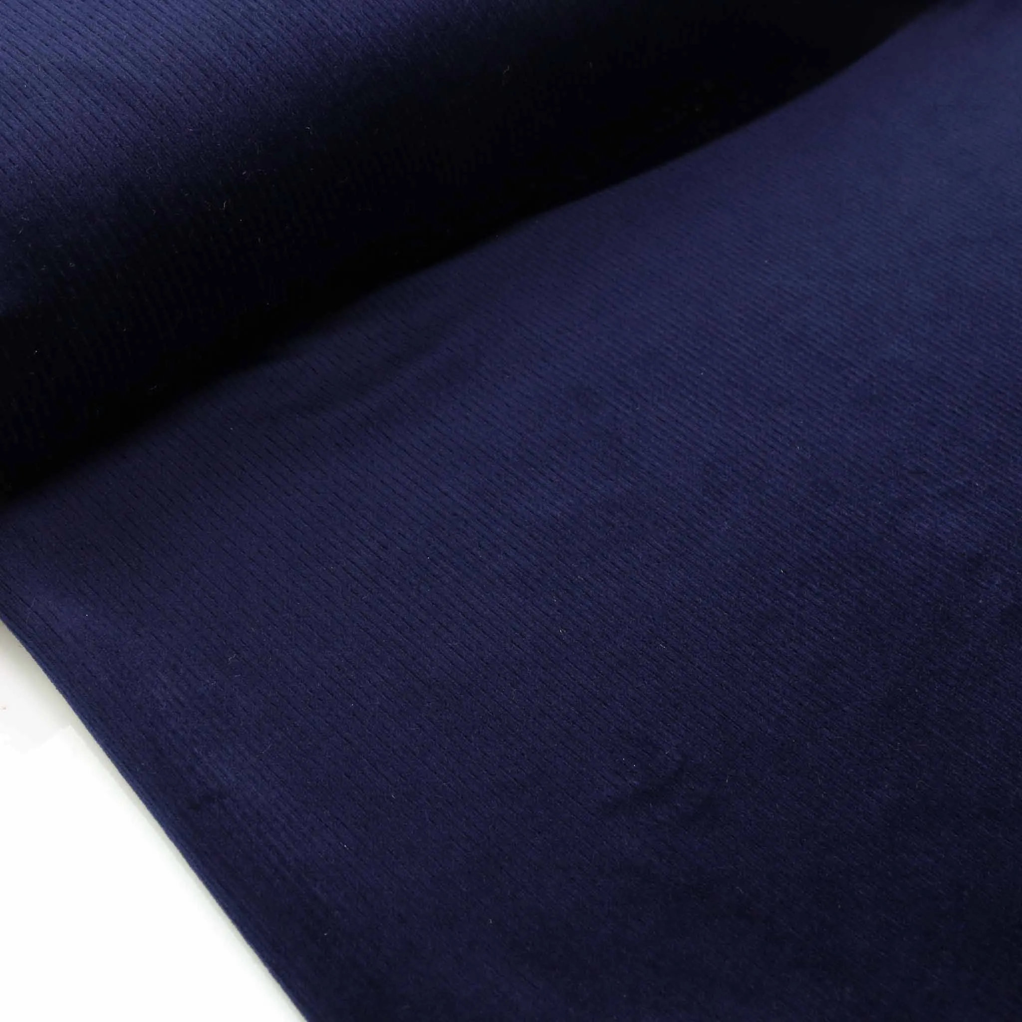 Rib Velour - Navy, Black
