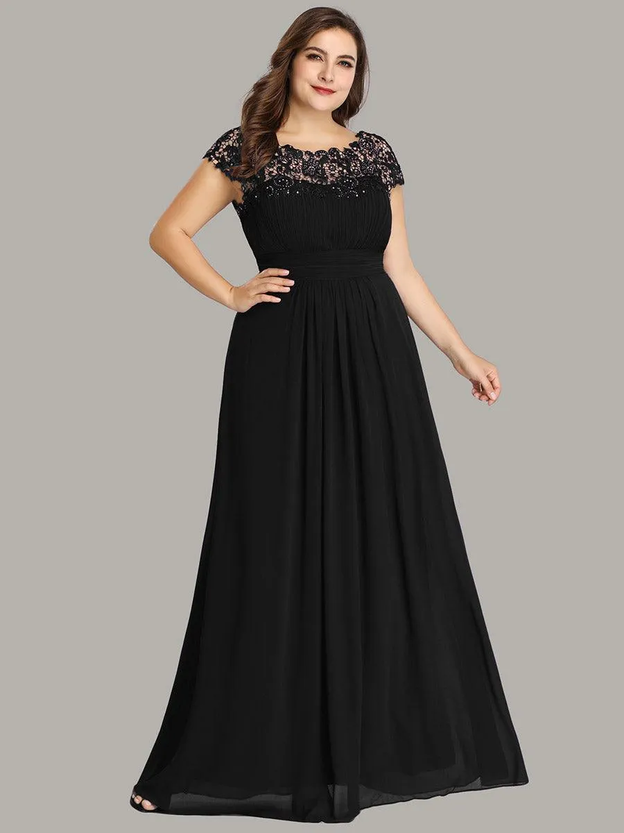 Robe de soirée élégante et flatteuse de grande taille
