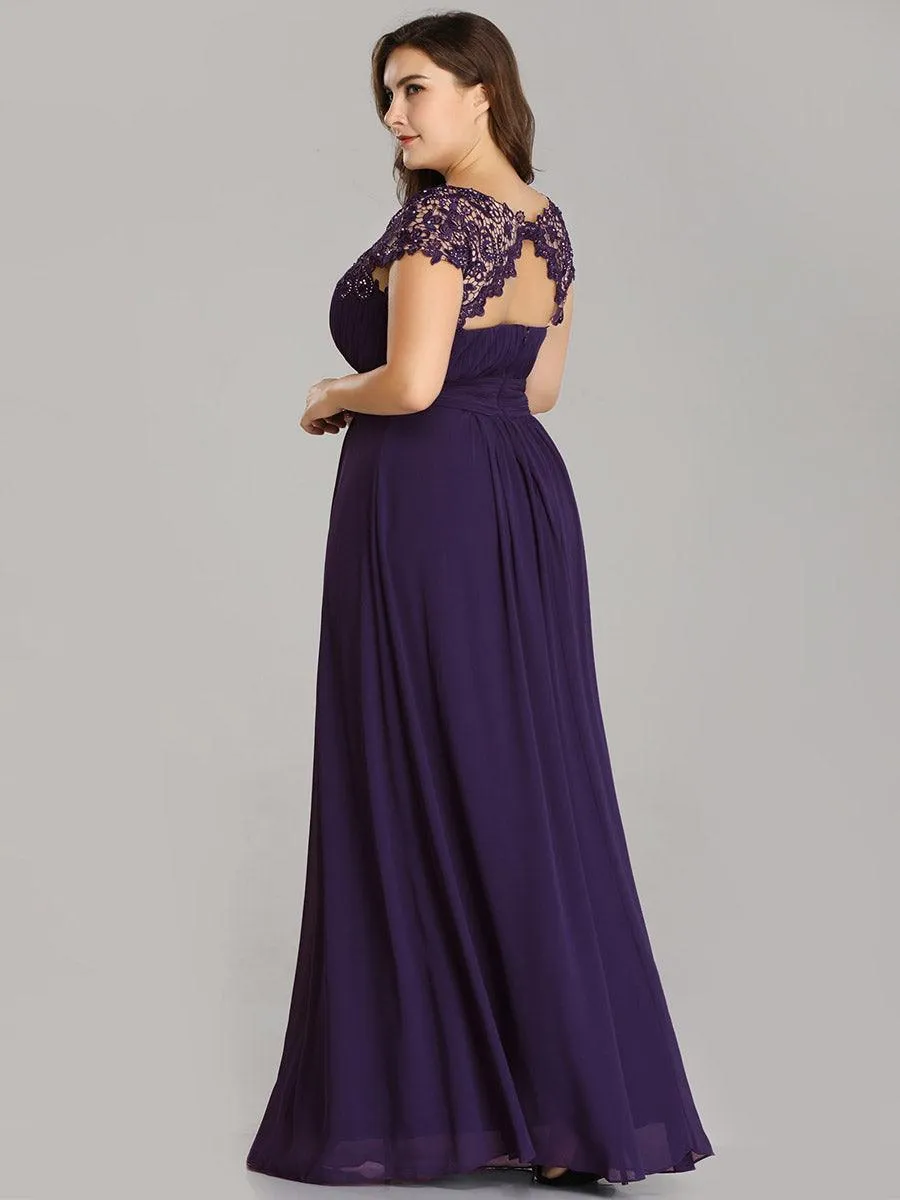 Robe de soirée élégante et flatteuse de grande taille