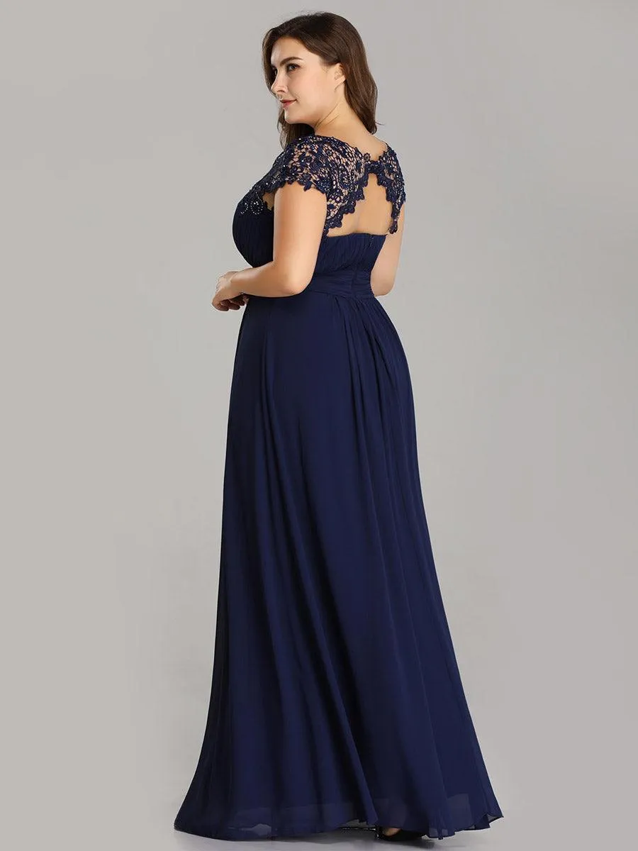 Robe de soirée élégante et flatteuse de grande taille