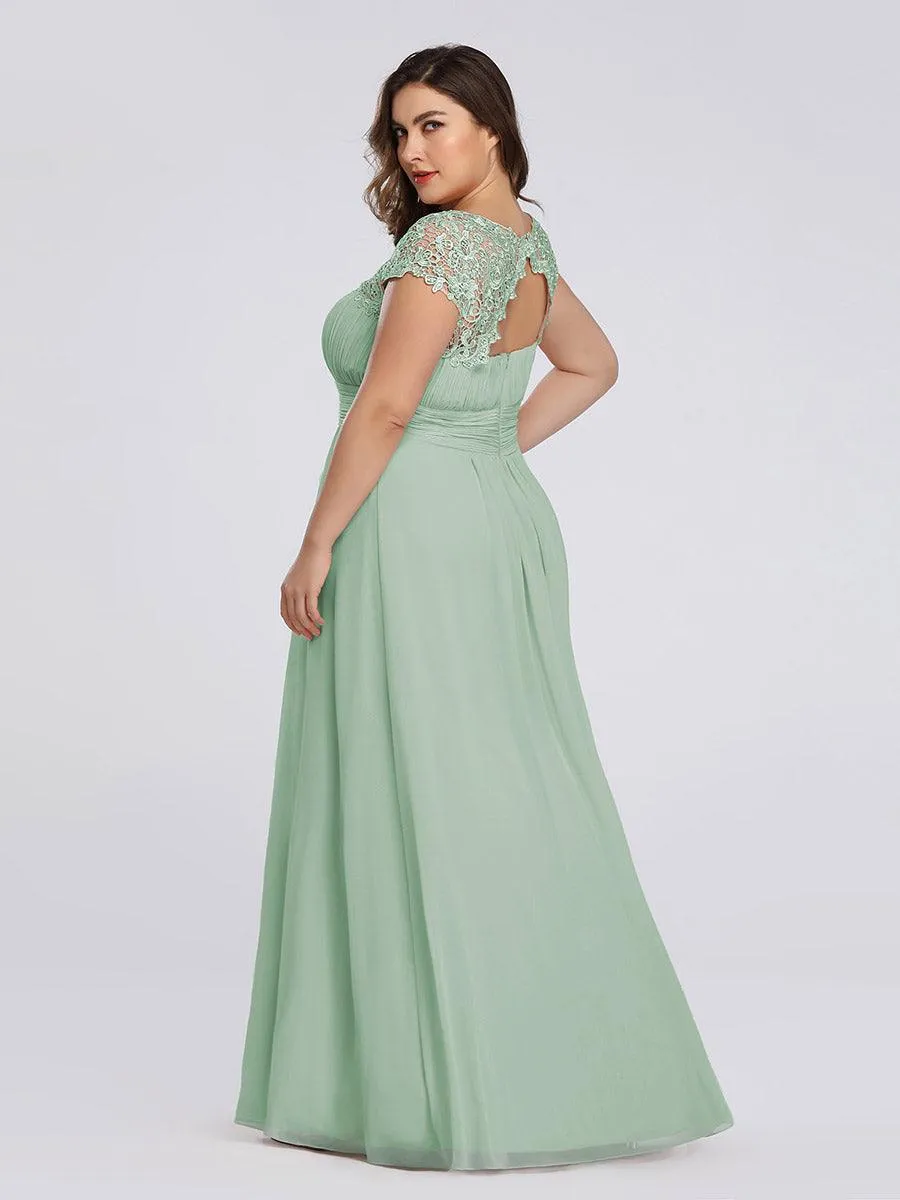 Robe de soirée élégante et flatteuse de grande taille