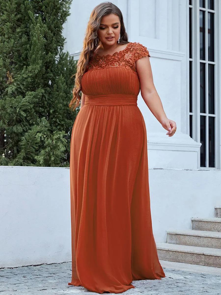 Robe de soirée élégante et flatteuse de grande taille