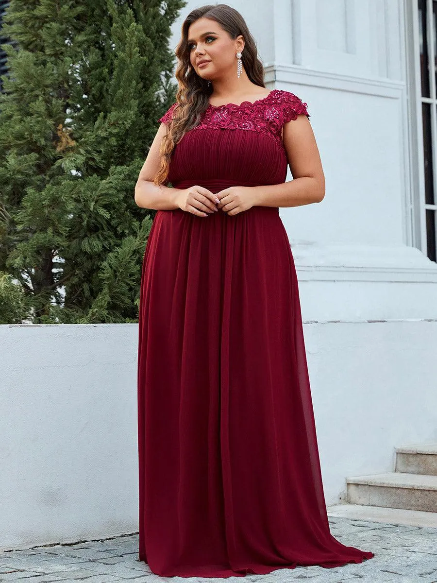 Robe de soirée élégante et flatteuse de grande taille