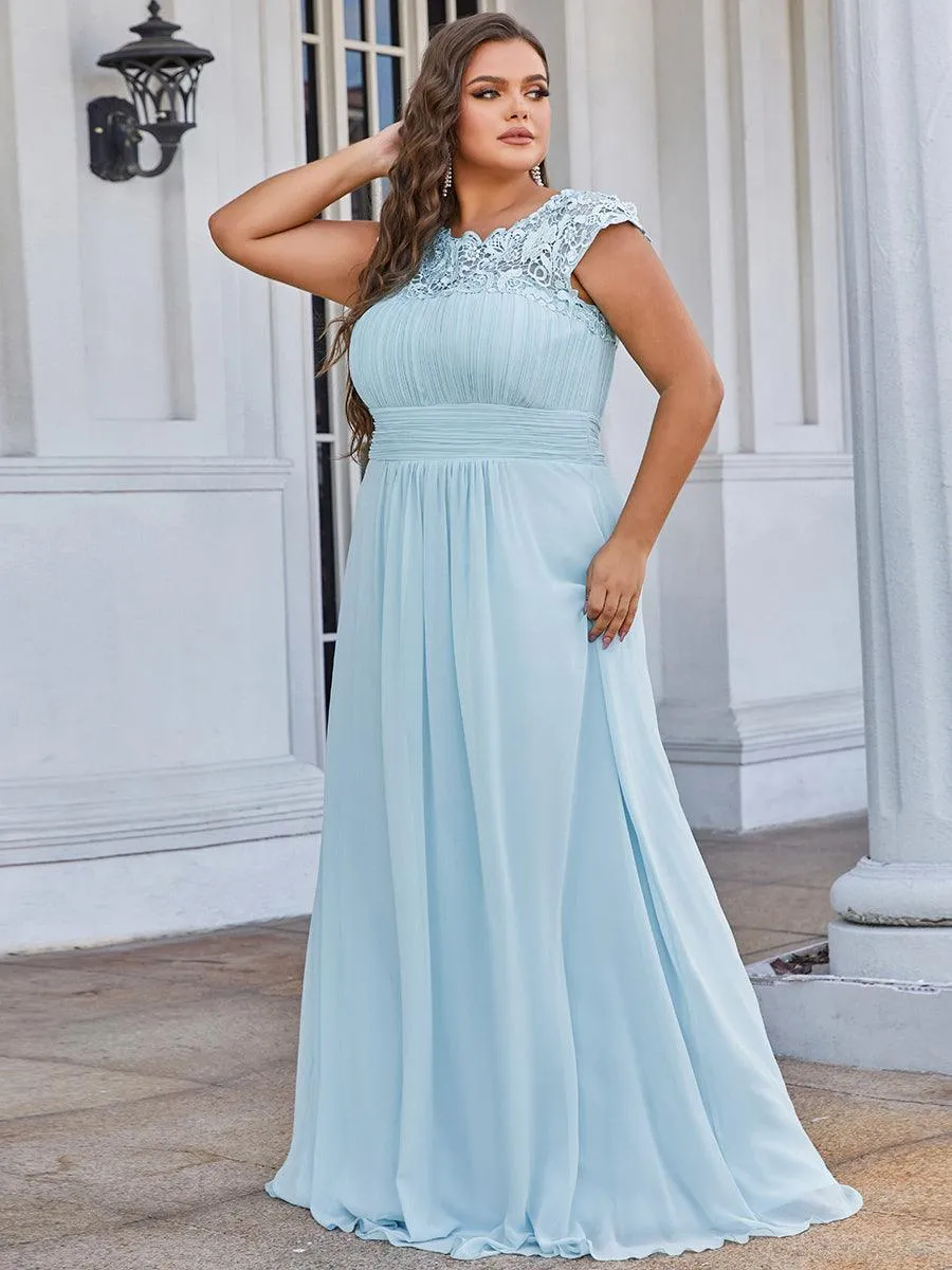 Robe de soirée élégante et flatteuse de grande taille