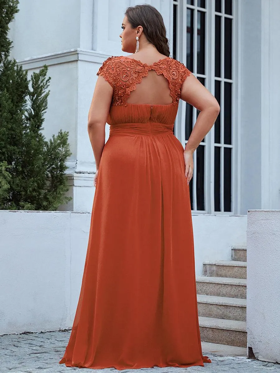 Robe de soirée élégante et flatteuse de grande taille