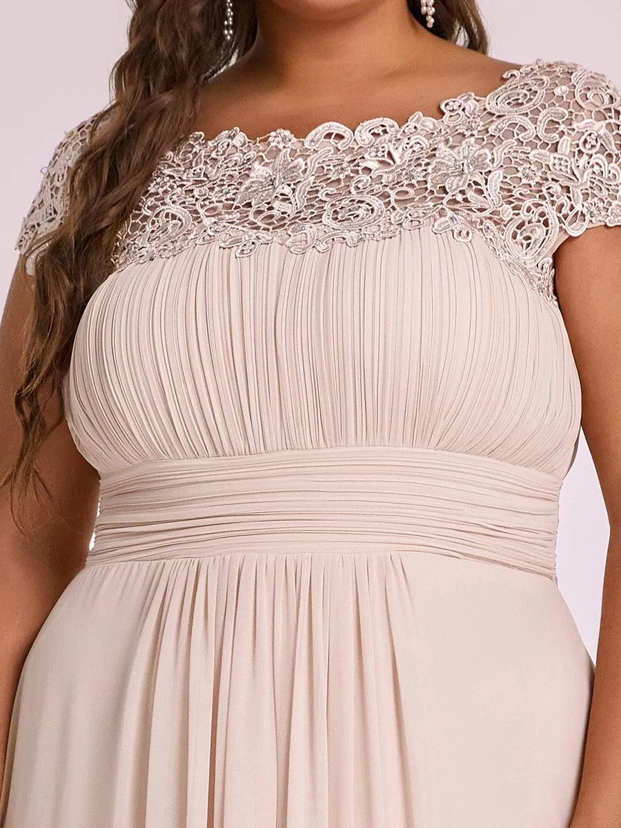 Robe de soirée élégante et flatteuse de grande taille