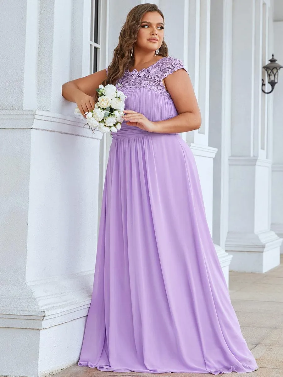 Robe de soirée élégante et flatteuse de grande taille