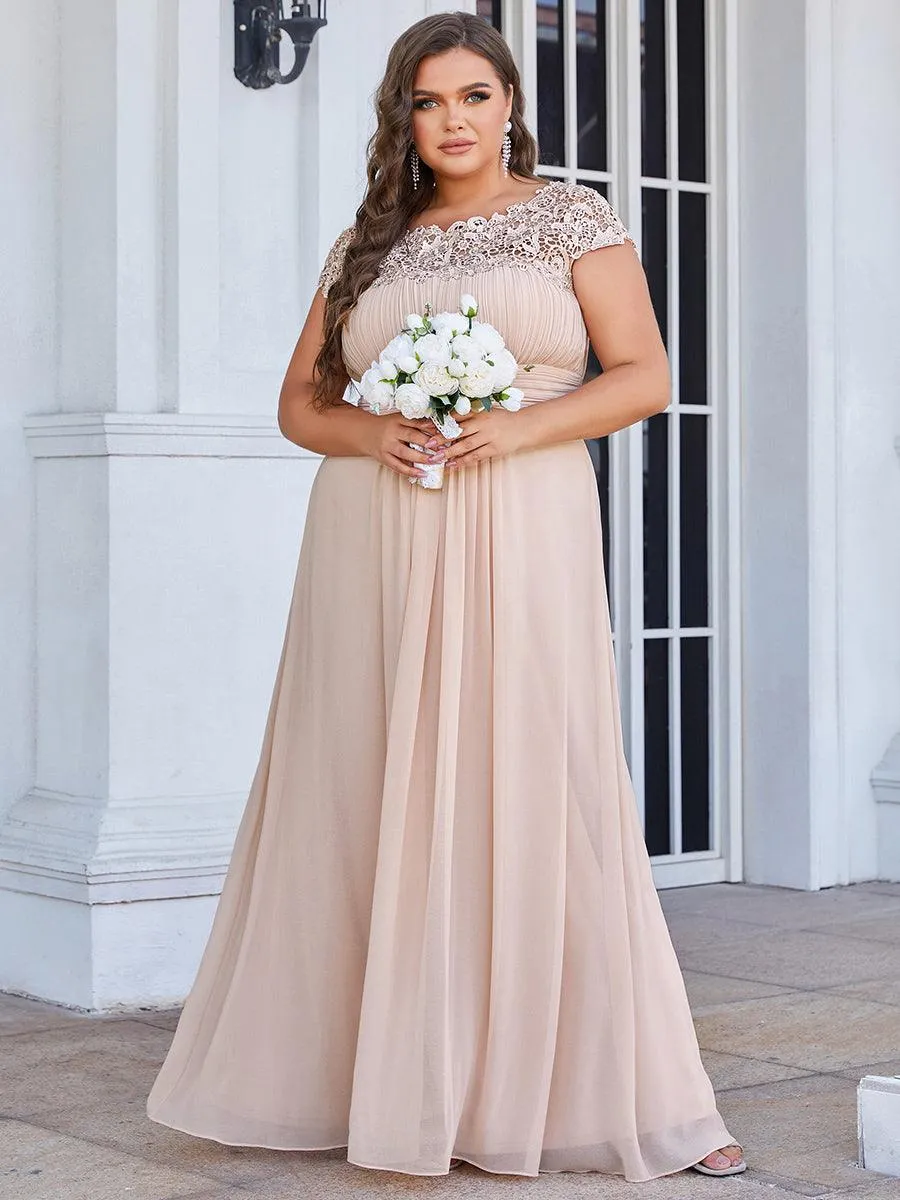 Robe de soirée élégante et flatteuse de grande taille