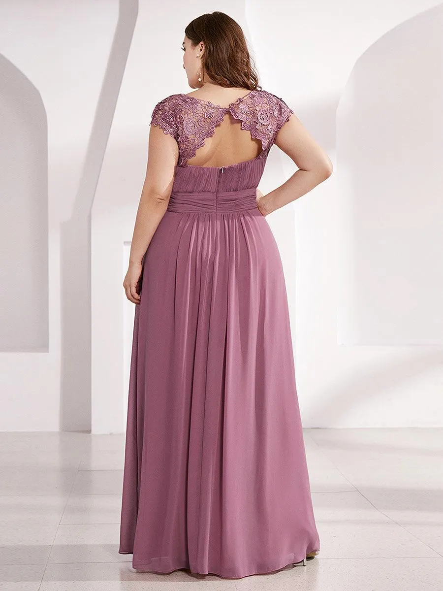 Robe de soirée élégante et flatteuse de grande taille