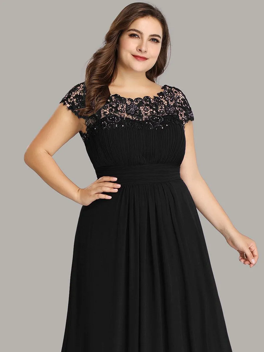 Robe de soirée élégante et flatteuse de grande taille