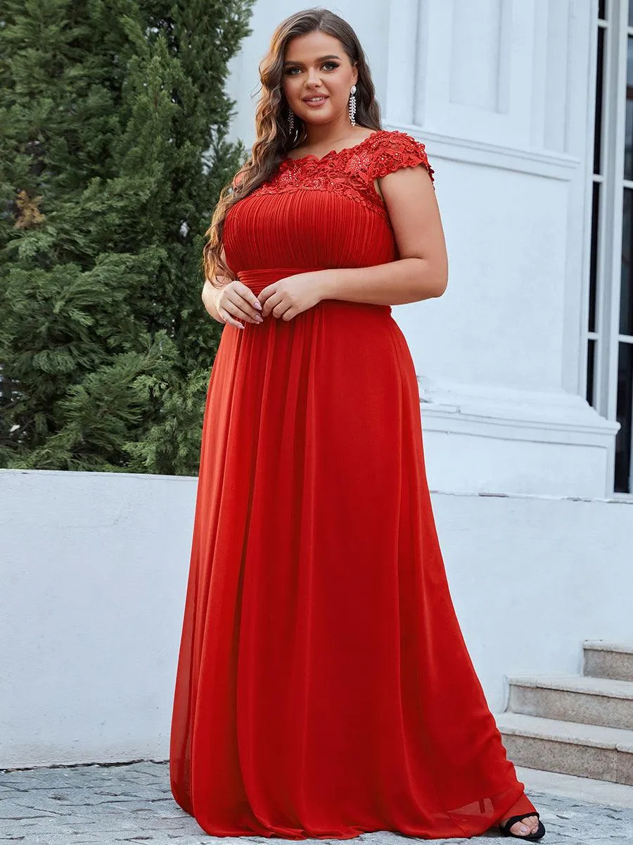 Robe de soirée élégante et flatteuse de grande taille