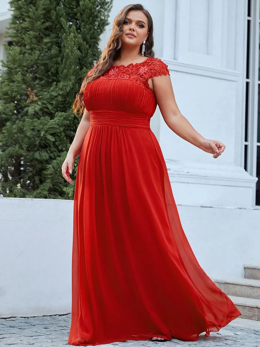 Robe de soirée élégante et flatteuse de grande taille