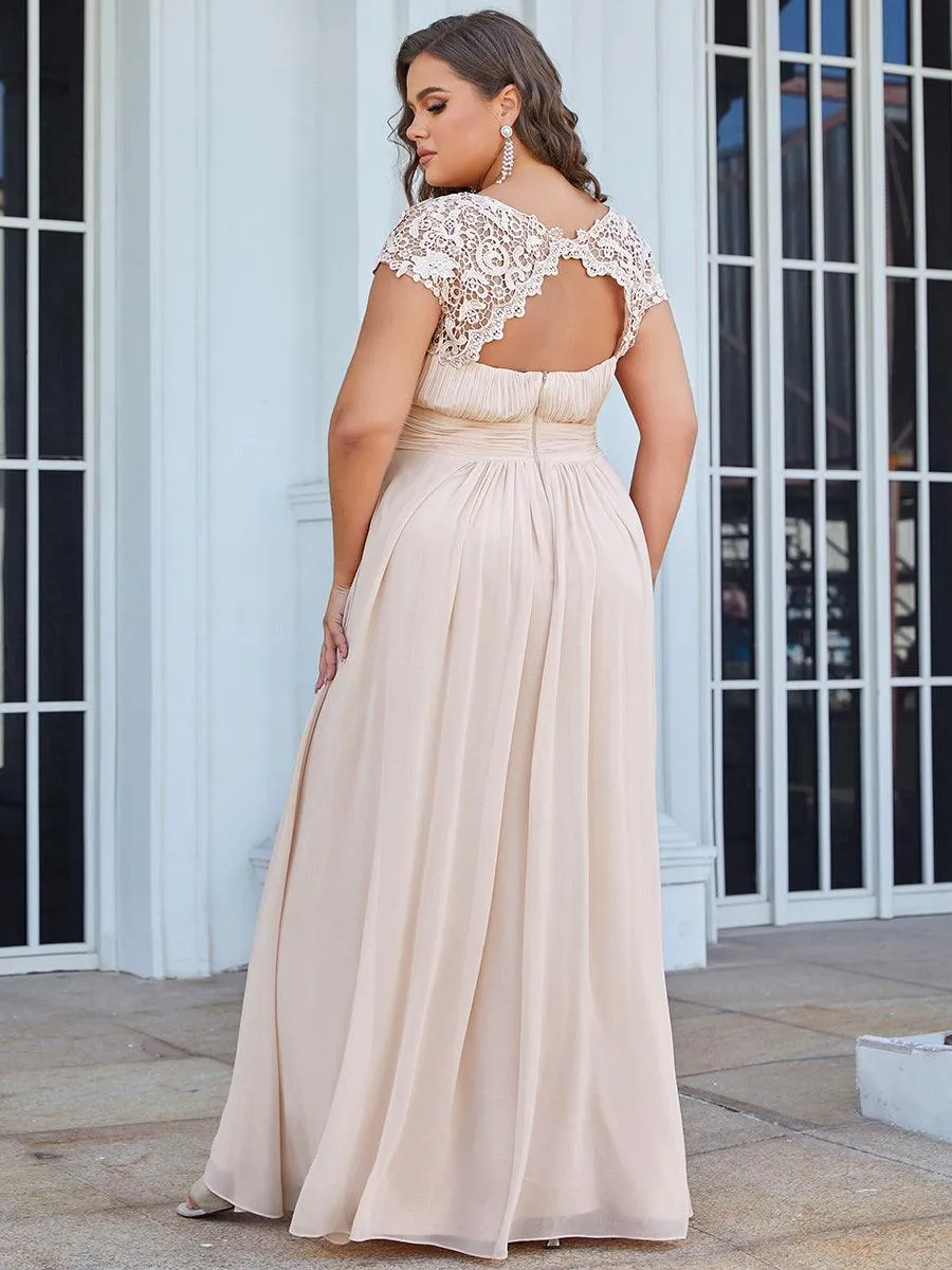 Robe de soirée élégante et flatteuse de grande taille