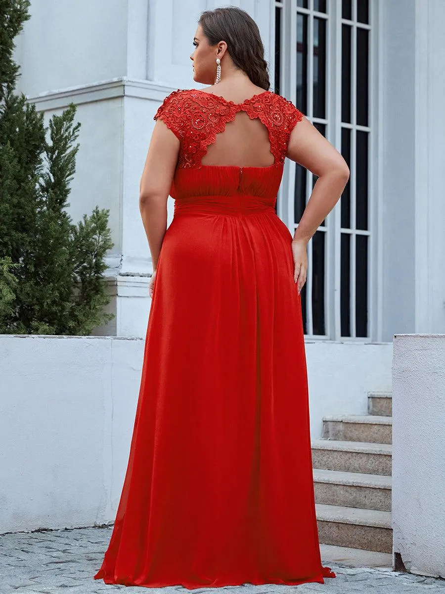 Robe de soirée élégante et flatteuse de grande taille