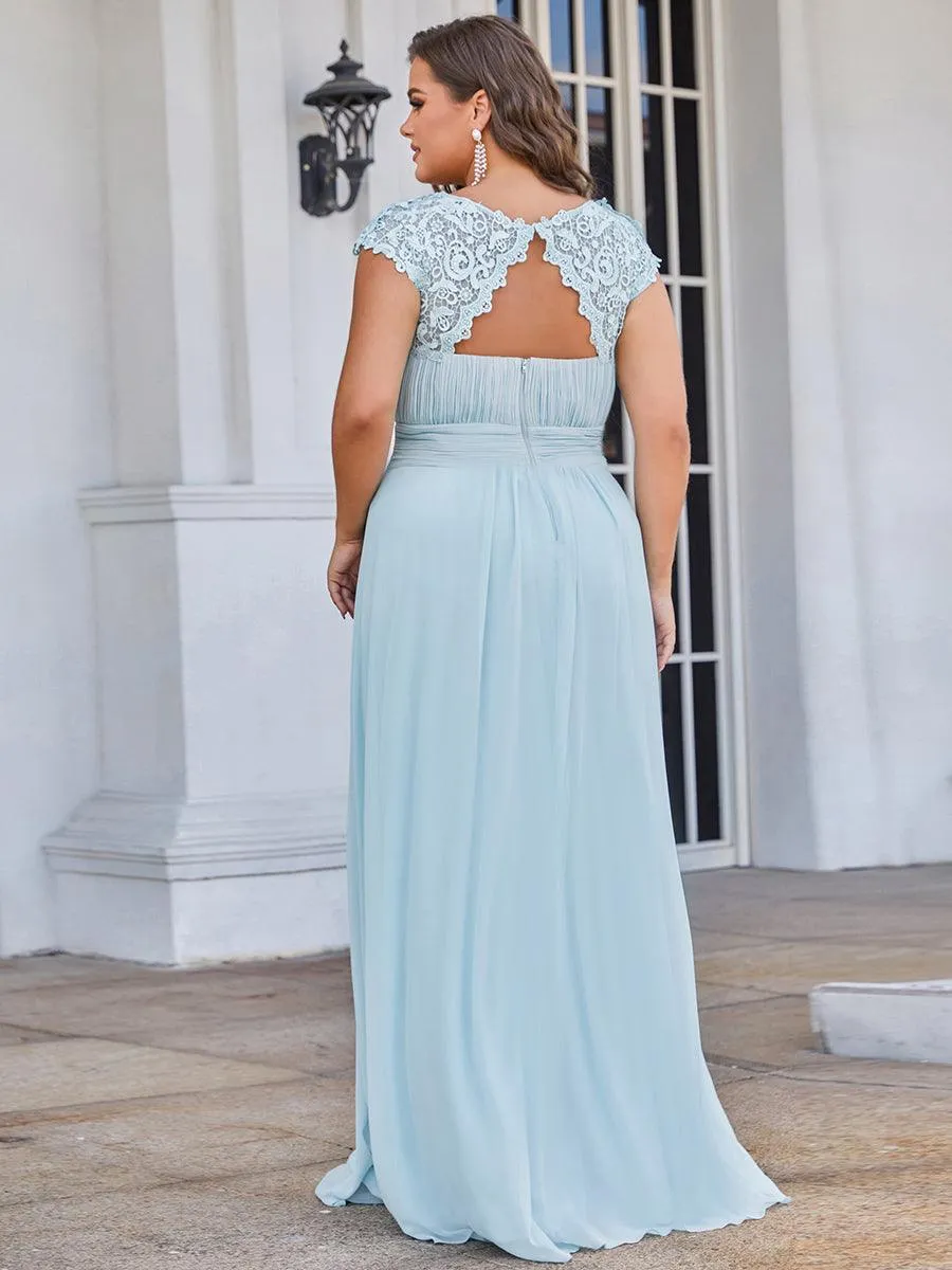 Robe de soirée élégante et flatteuse de grande taille