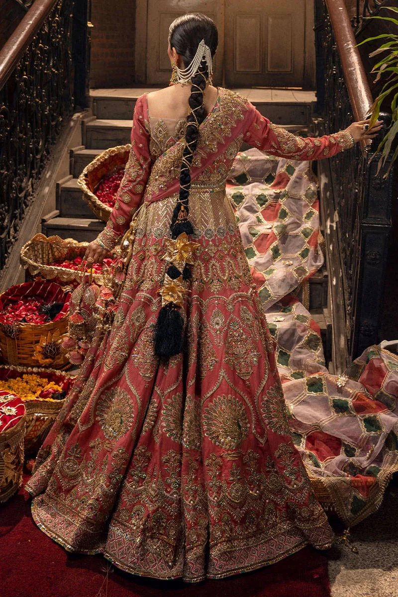 Rose Pink Lehenga Choli Pakistani Wedding Dresses