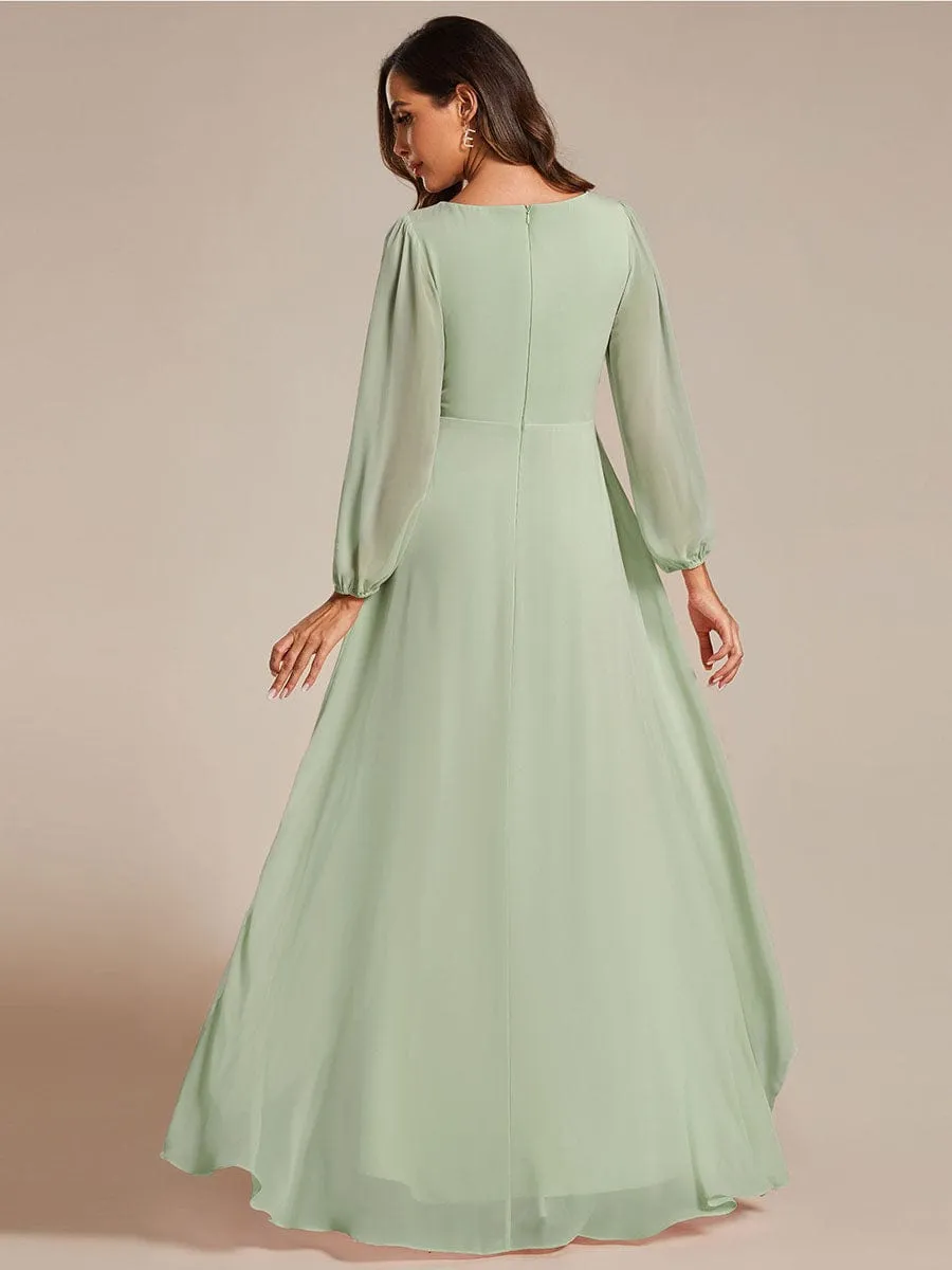 Roycebridal Belindy chiffon long sleeve mother of the bride dress