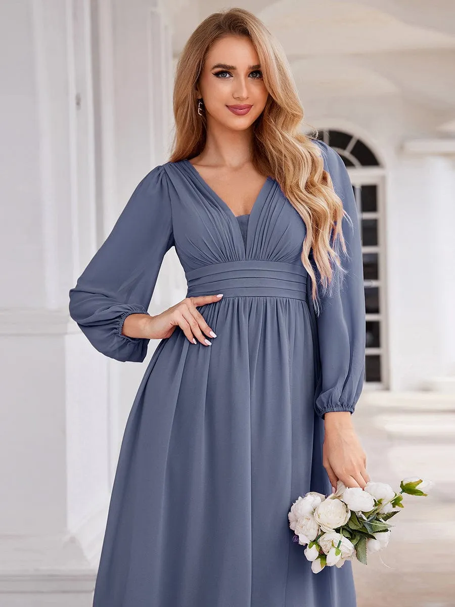 Roycebridal Belindy chiffon long sleeve mother of the bride dress