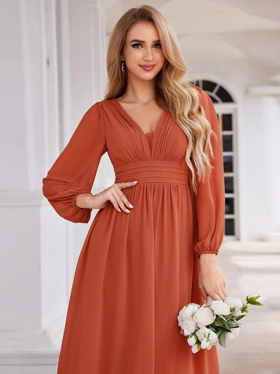 Roycebridal Belindy chiffon long sleeve mother of the bride dress