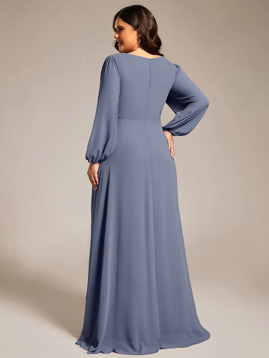 Roycebridal Belindy chiffon long sleeve mother of the bride dress