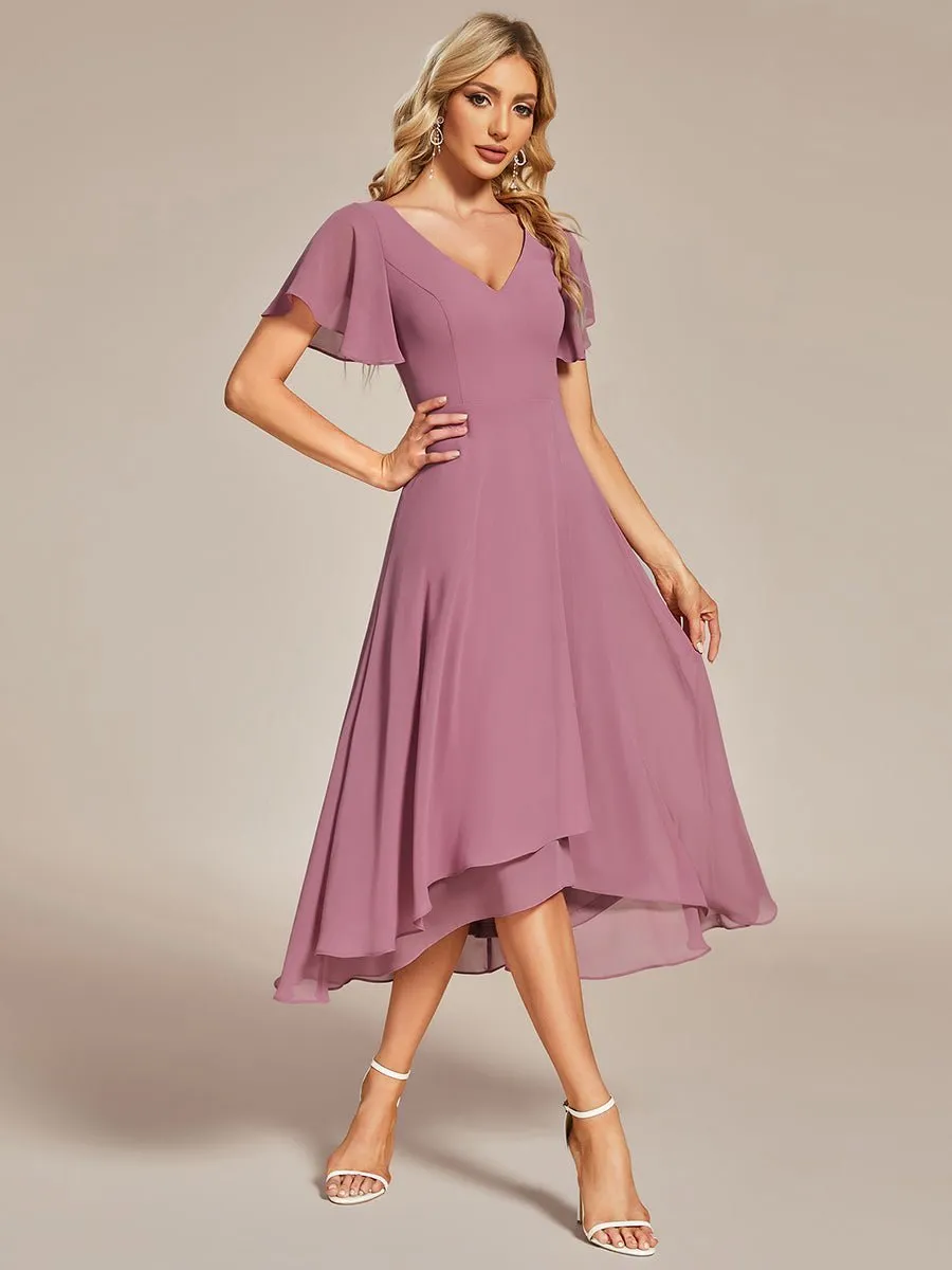 Roycebridal Grace midi mother of the bride gown in dusky rose s10 Express NZ wide