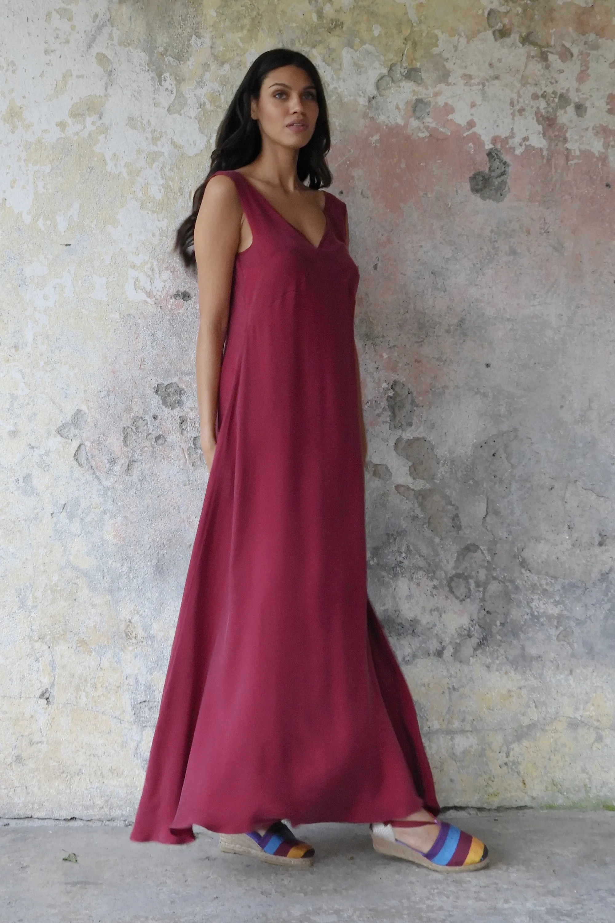 SERENDIPITY Sleeveless Flare Dress