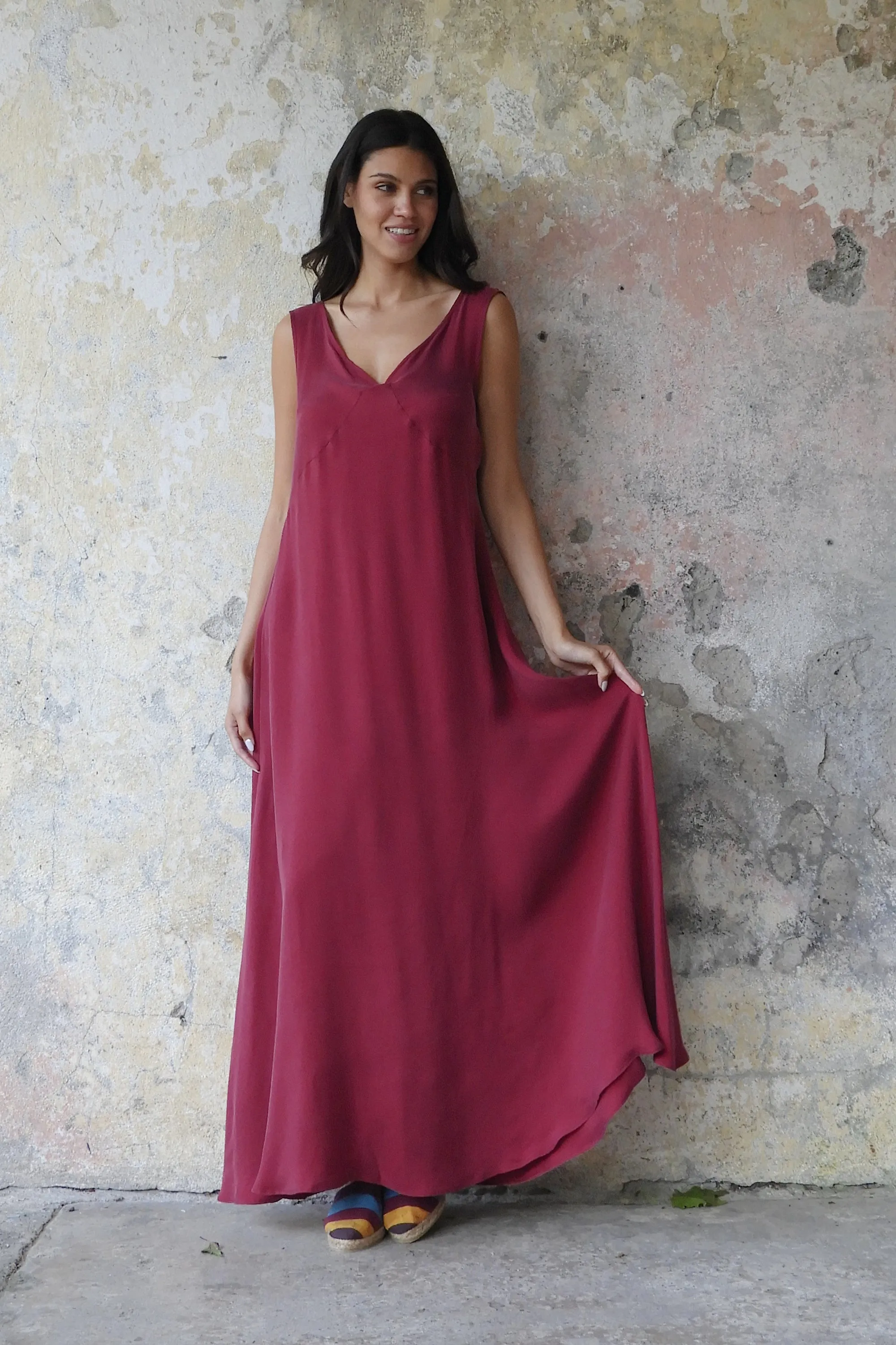 SERENDIPITY Sleeveless Flare Dress