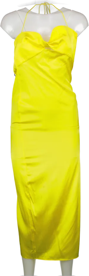 Ser.o.ya Yellow Claude silk Dress UK XS