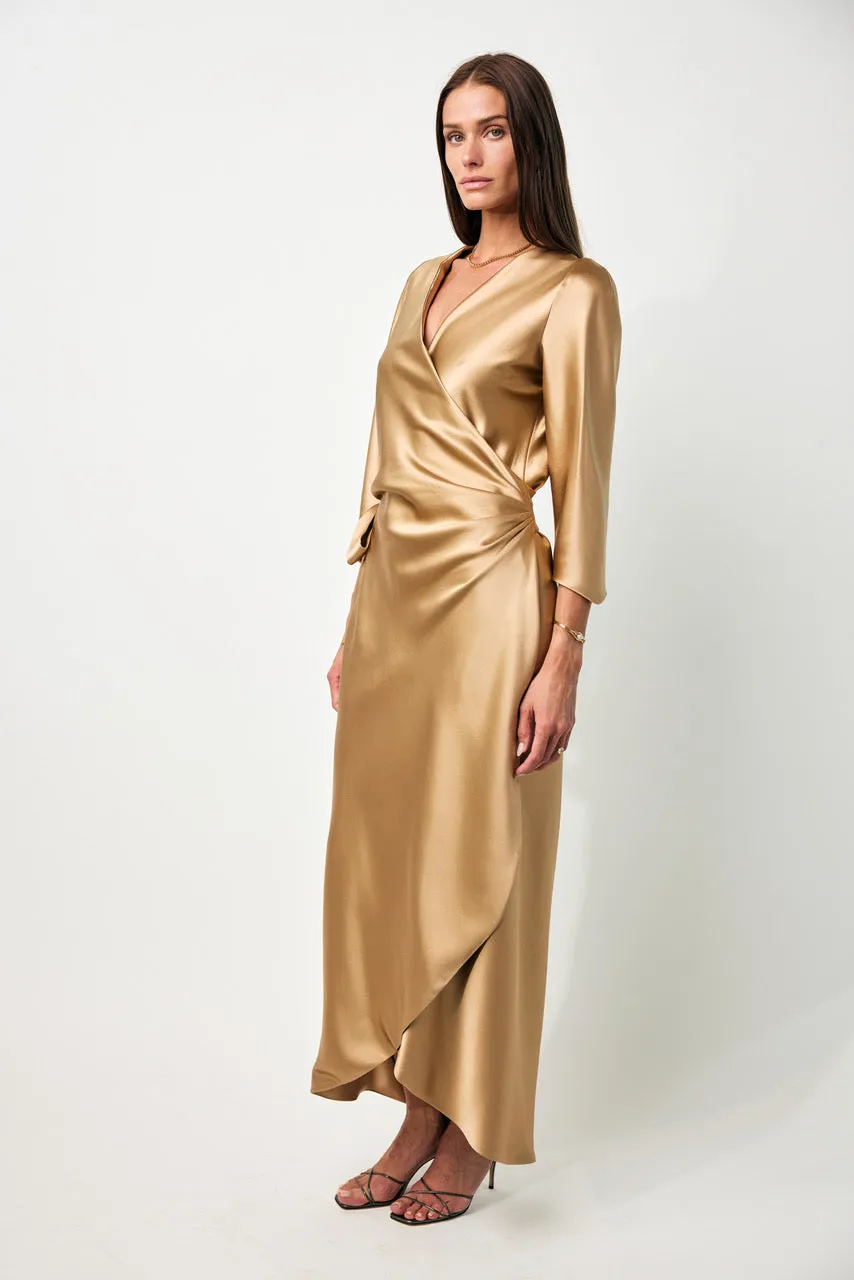 Sign 2 Layer Body Sleeve Dress