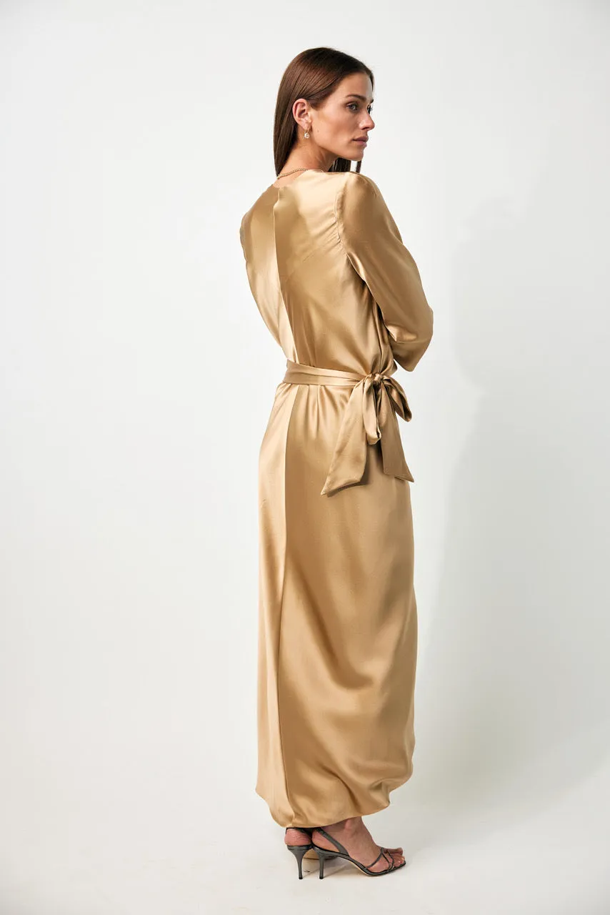 Sign 2 Layer Body Sleeve Dress