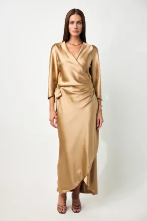 Sign 2 Layer Body Sleeve Dress