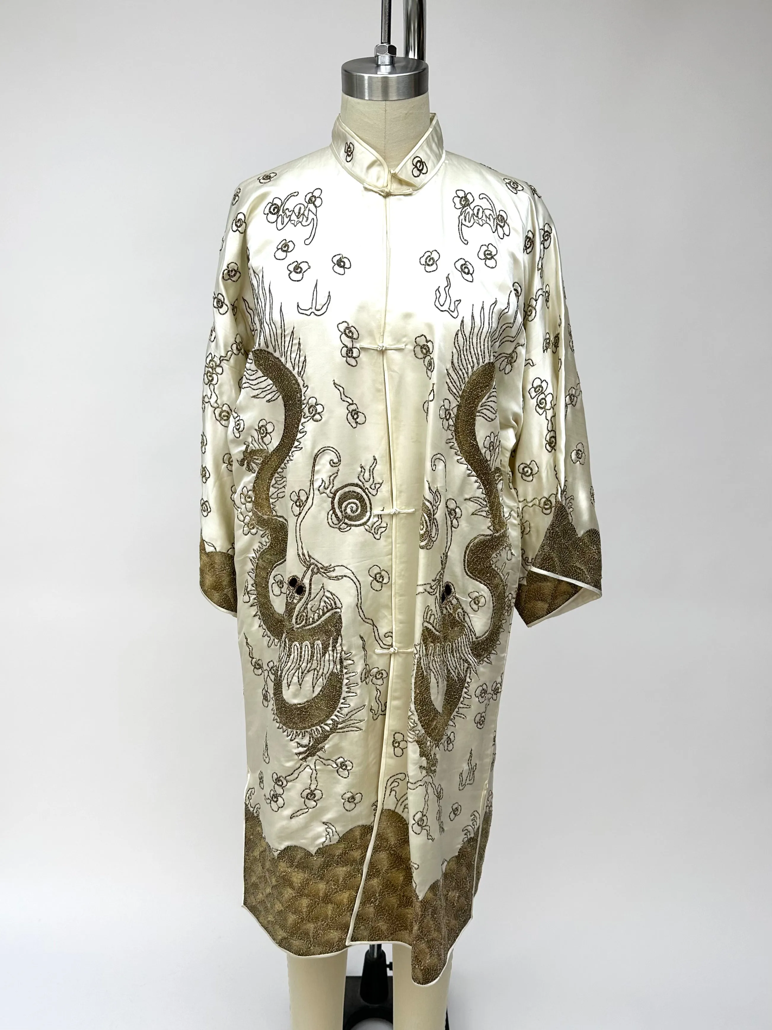 Silk Dragon Embroidered Robe