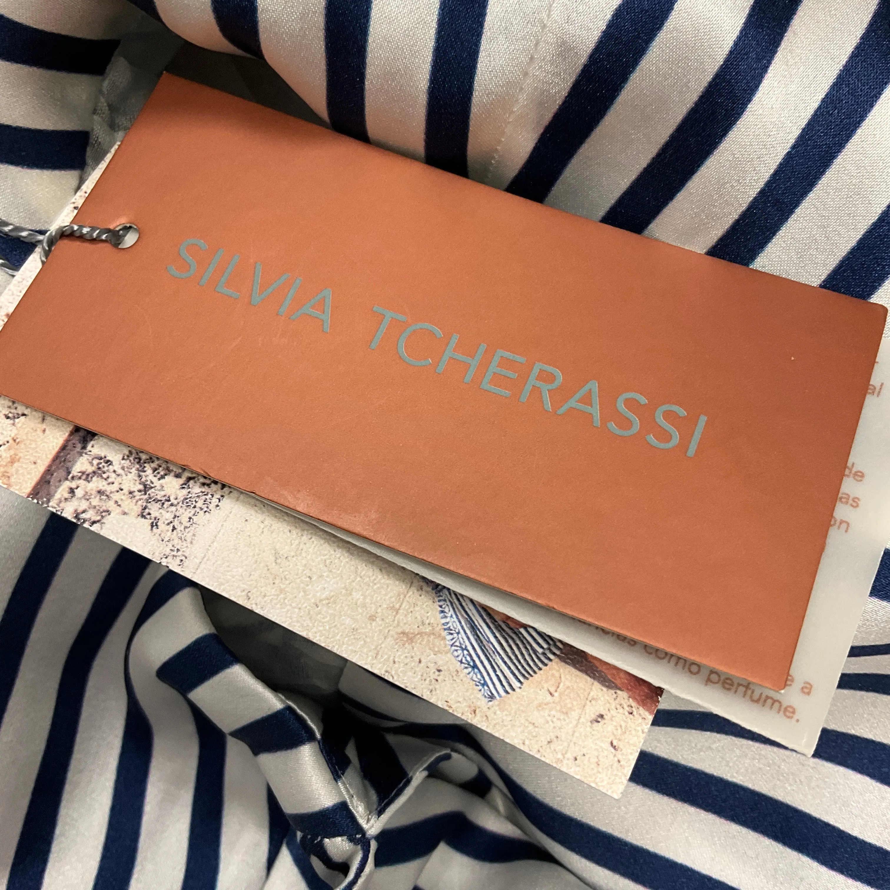 Silvia Tcherassi Blue Stripe Mosaic Kirna Dress