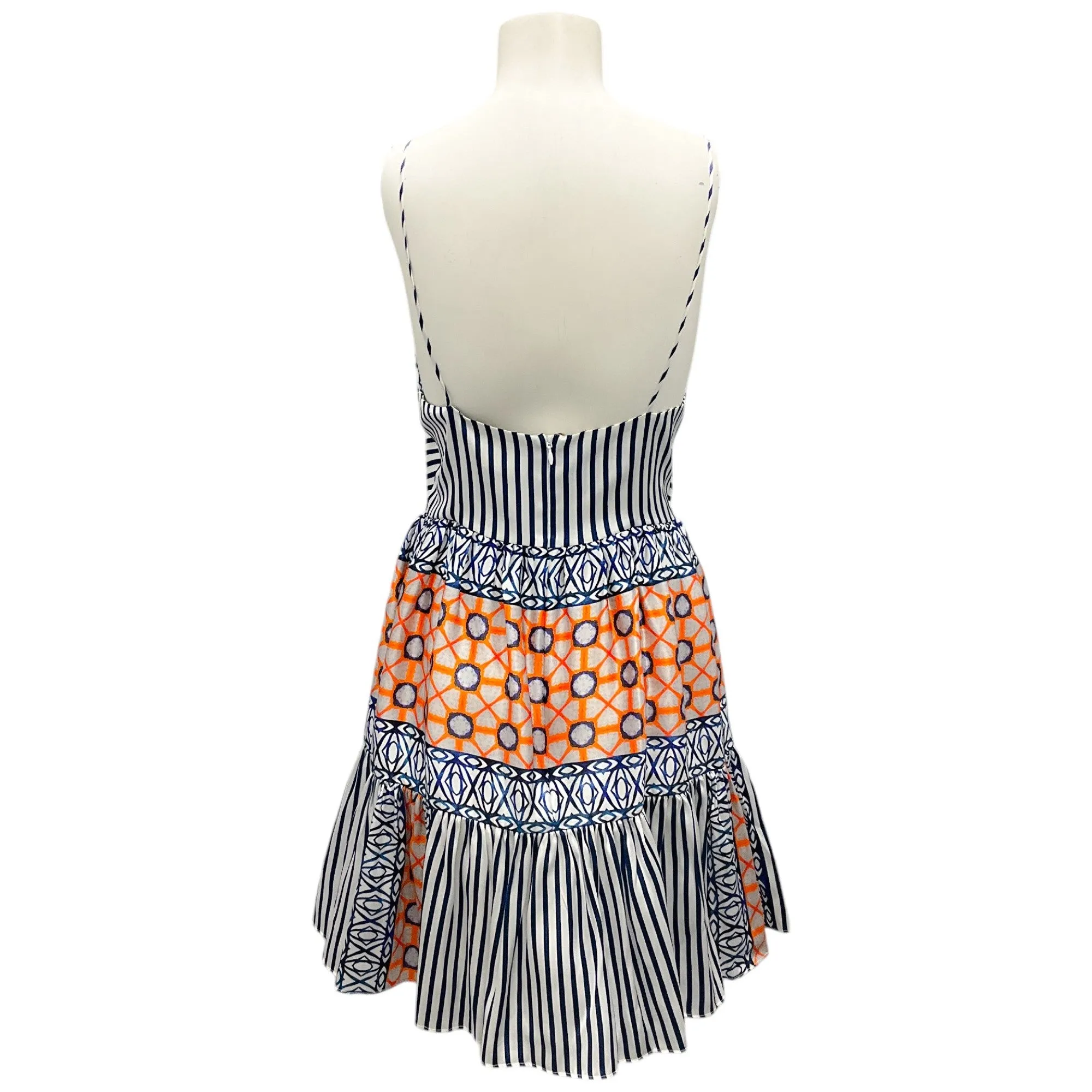 Silvia Tcherassi Blue Stripe Mosaic Kirna Dress