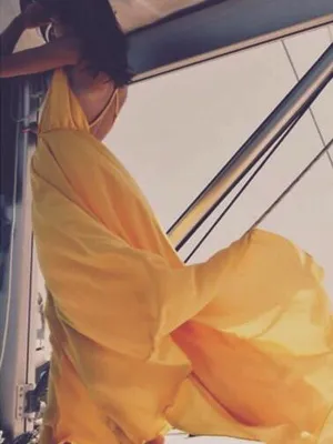 Simple Yellow Chiffon Sexy Spaghetti Strap Criss-Cross Backless Charming Prom Dresses,PD00008