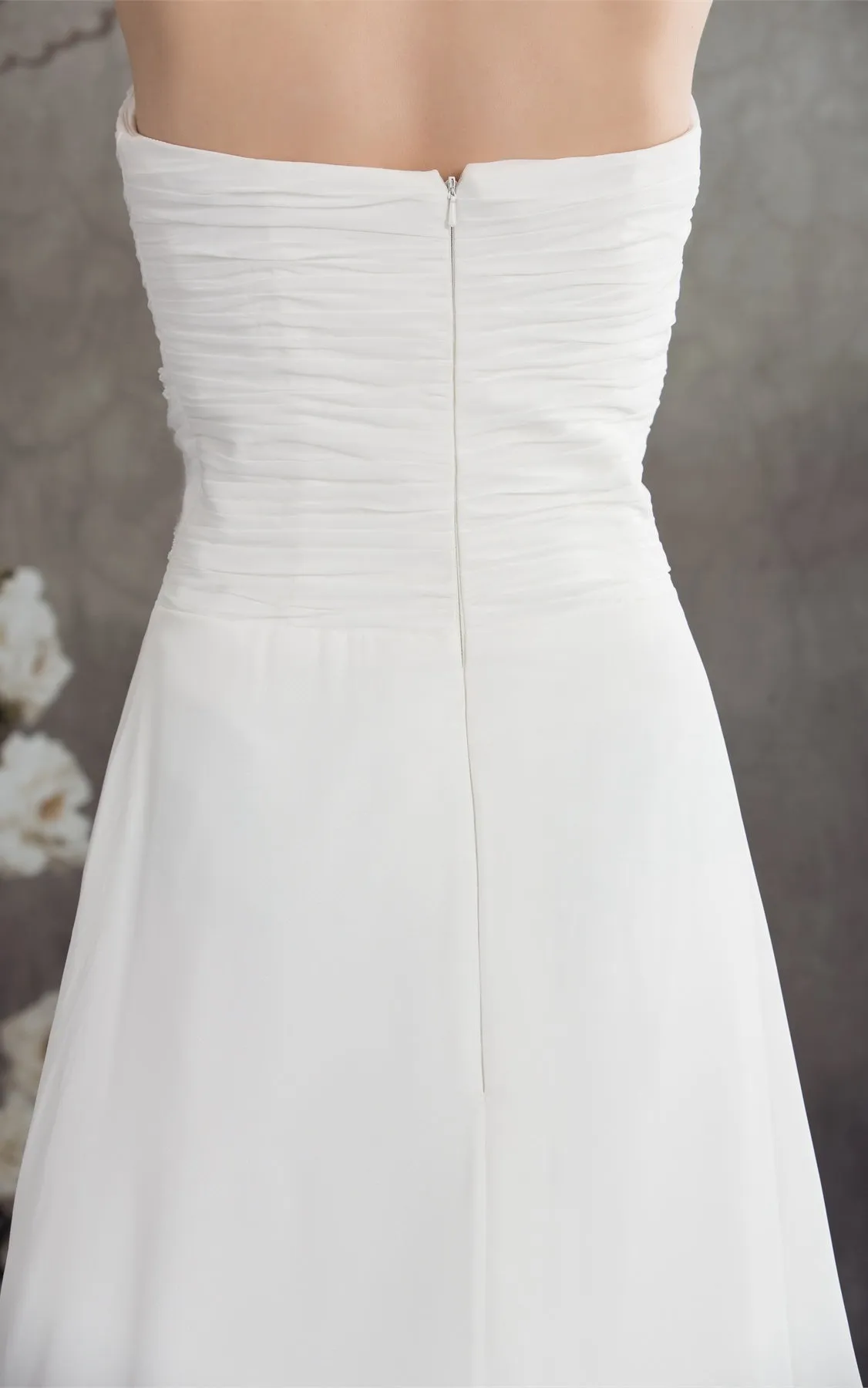 Sweetheart A-Line Chiffon Appliques and Gown With Ruching-GC_314901