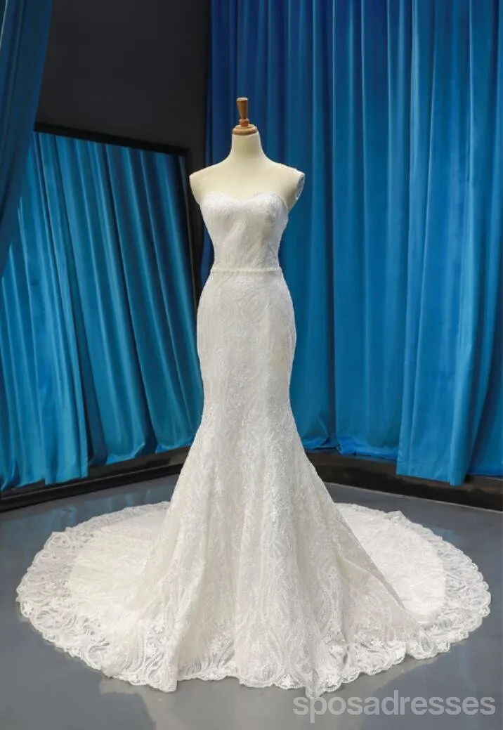 Sweetheart Lace Mermaid Wedding Dresses Online, Cheap Bridal Dresses, WD621