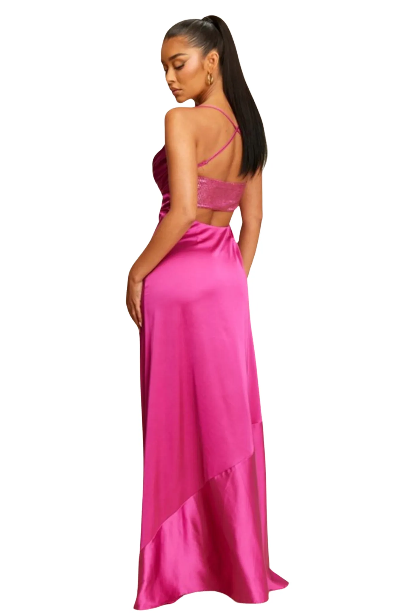 Talon Satin Slip Dress