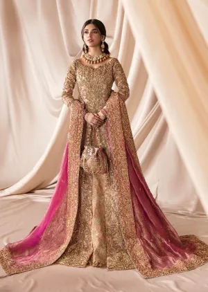 Tena Durrani Pink Long Gown Lehenga Pakistani Wedding Dresses