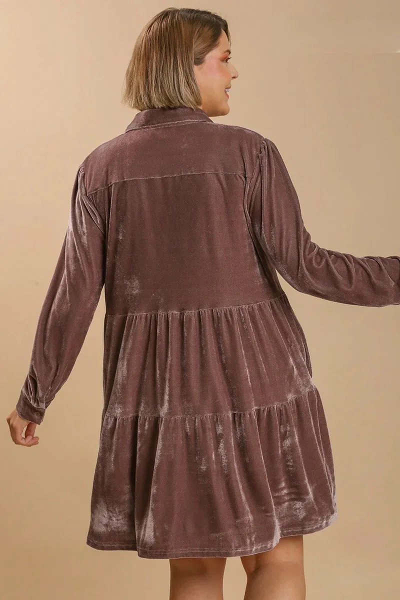 Velvet Almond Dress