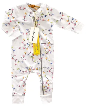 Velvet Fawn Christmas Light Zipper Jammies