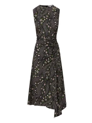 Veronica Beard Viviana Dress in Black Multi