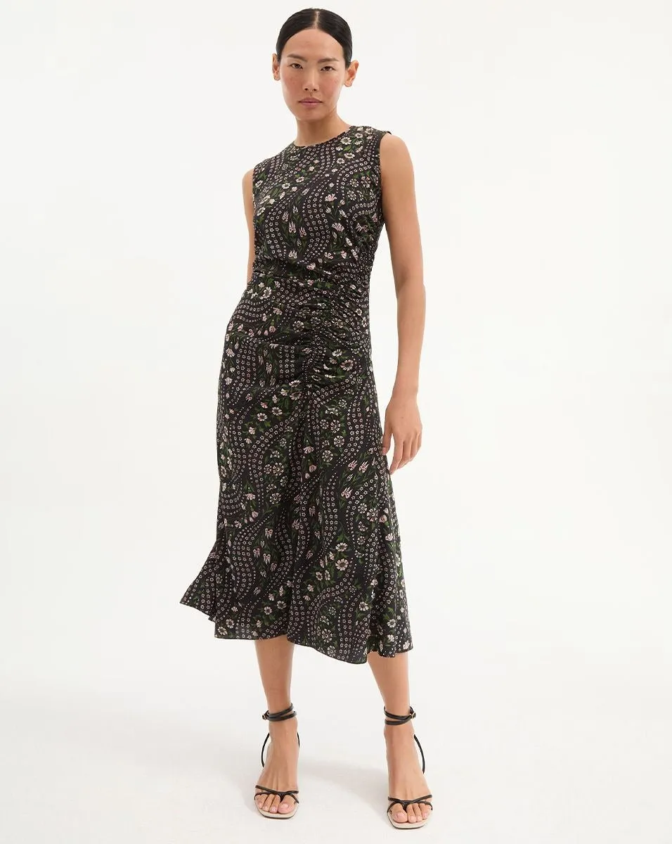 Veronica Beard Viviana Dress in Black Multi