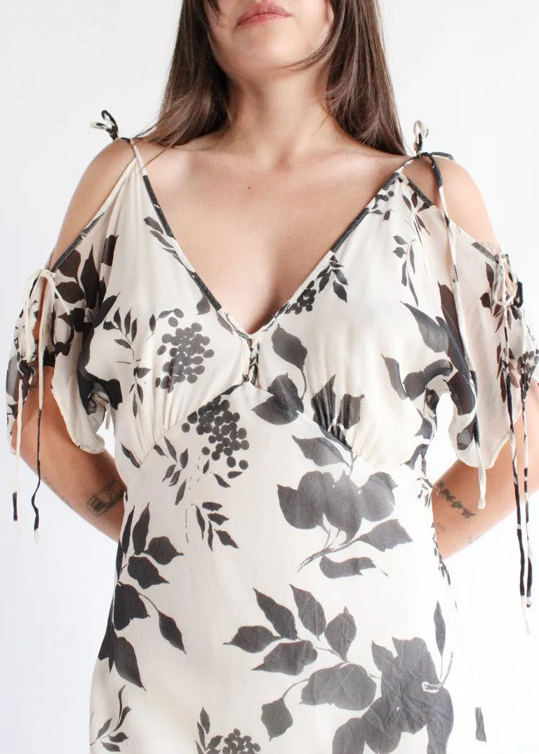 Vintage Floral Dress D0155