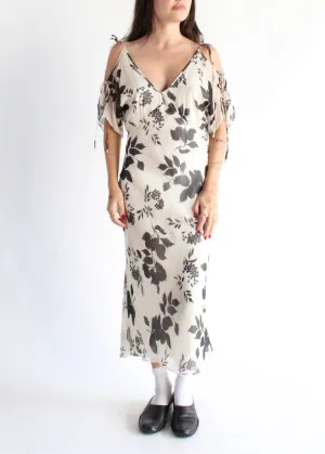 Vintage Floral Dress D0155