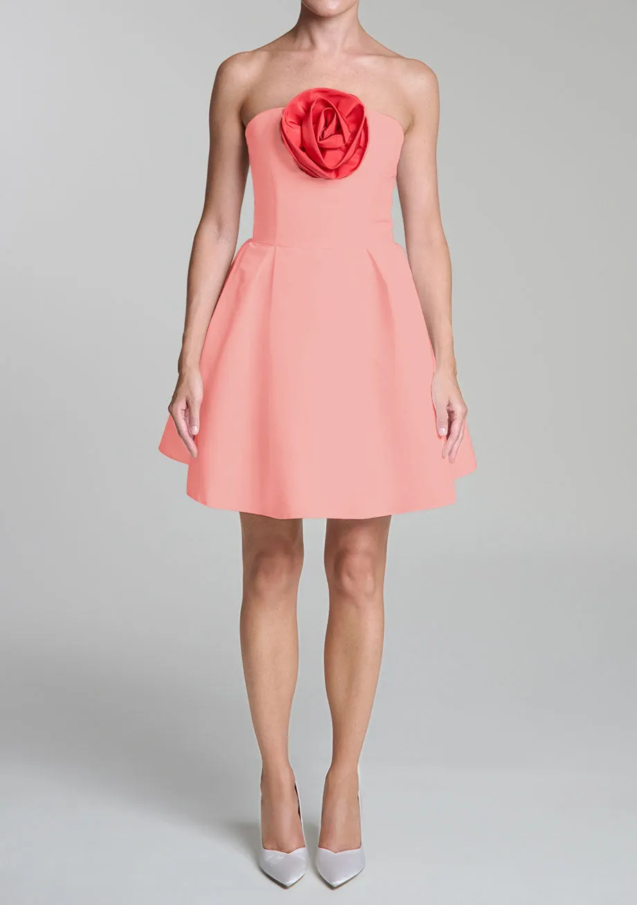 Vivienne Silk Faille Mini Dress