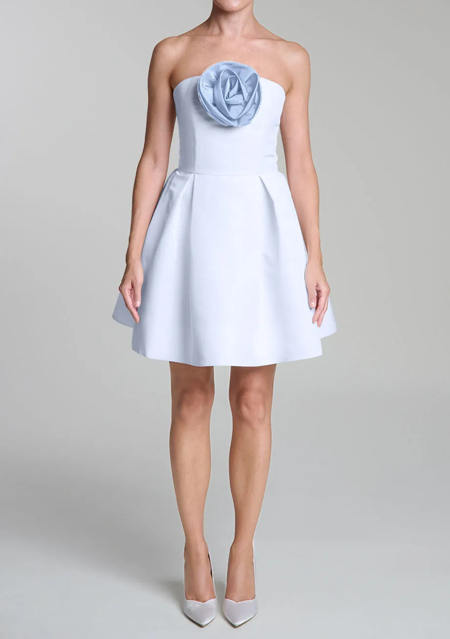 Vivienne Silk Faille Mini Dress