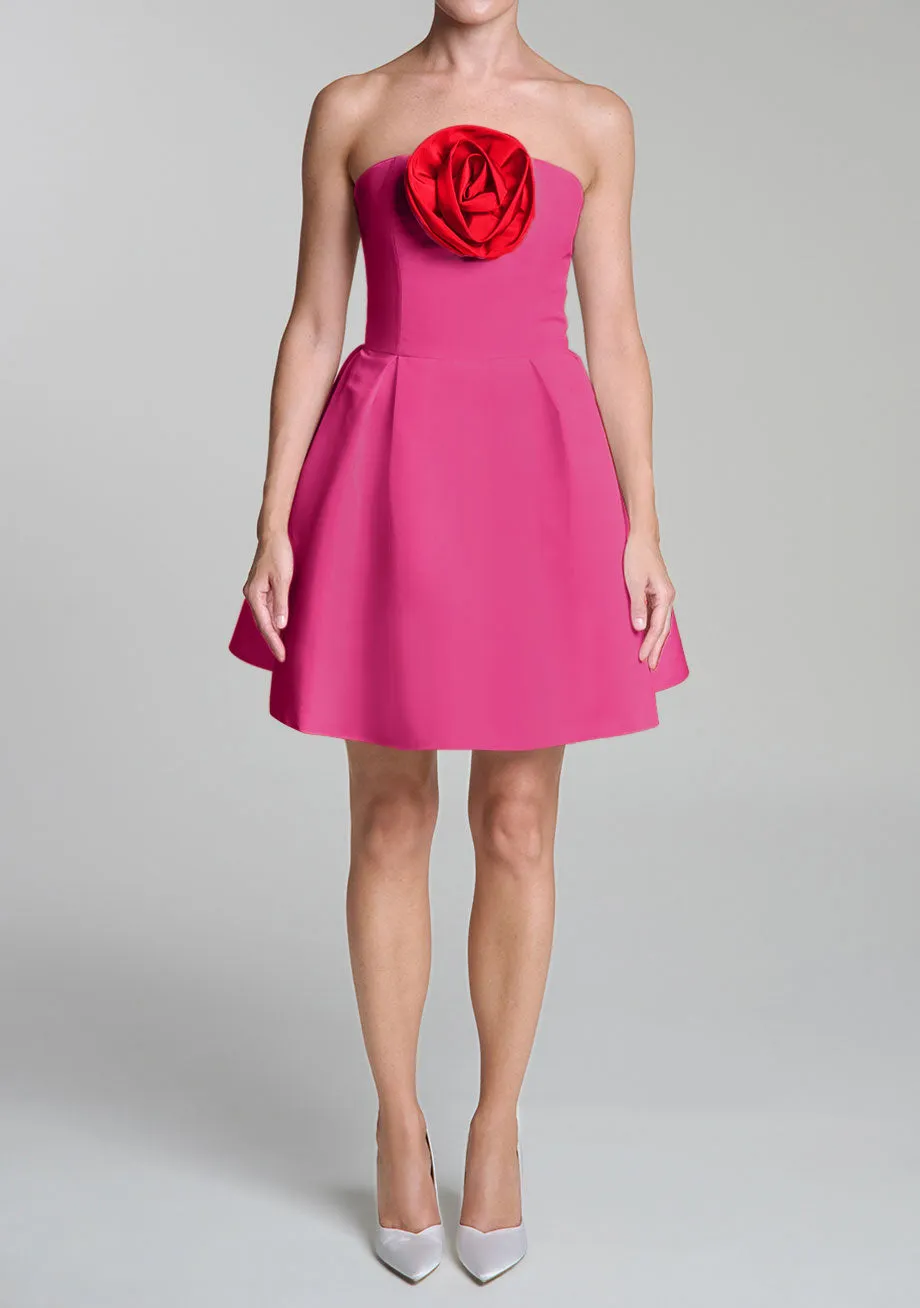 Vivienne Silk Faille Mini Dress