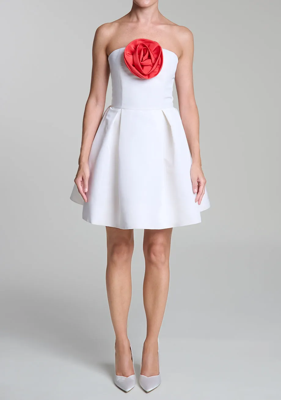Vivienne Silk Faille Mini Dress